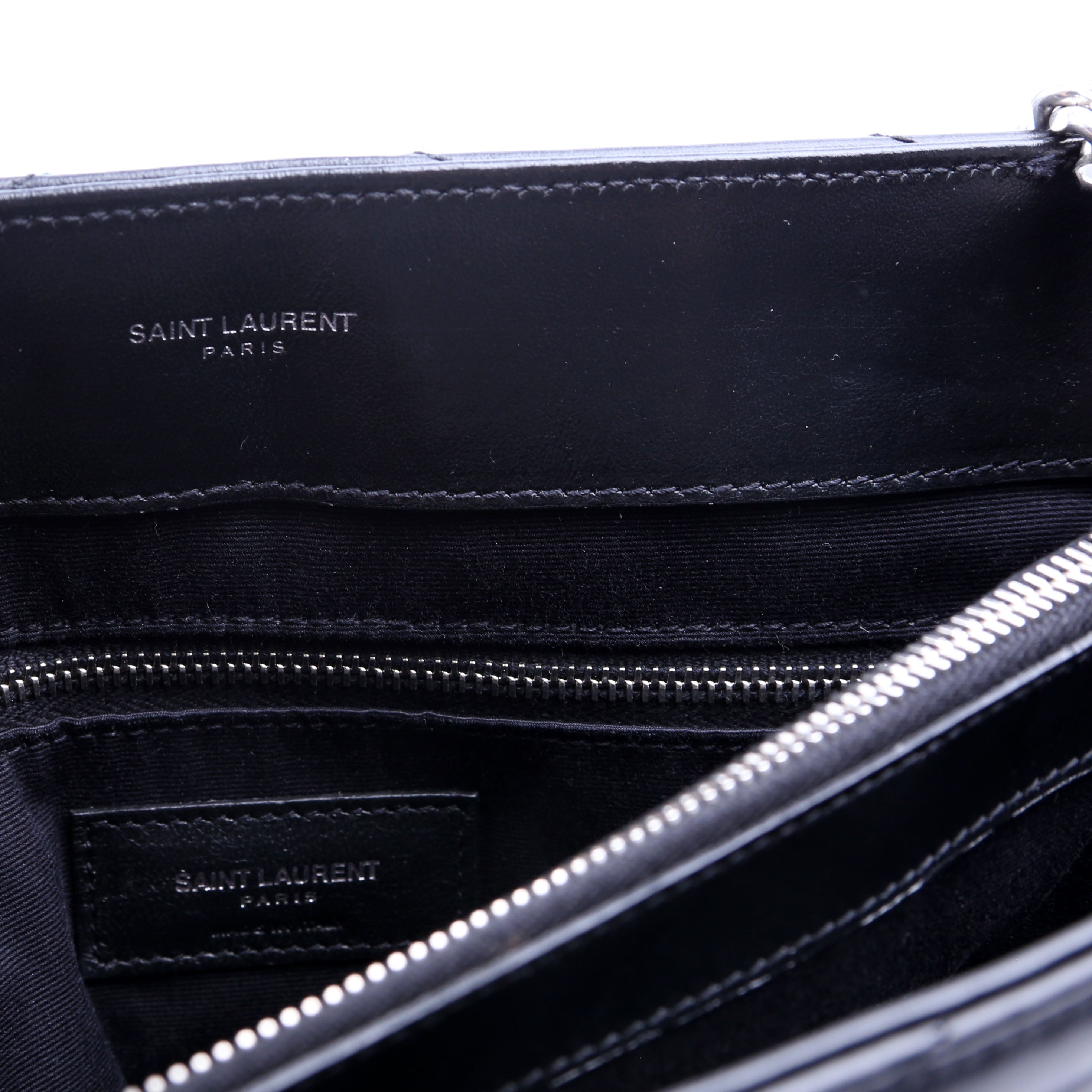 SAINT LAURENT Loulou Satchel Medium Black 487216