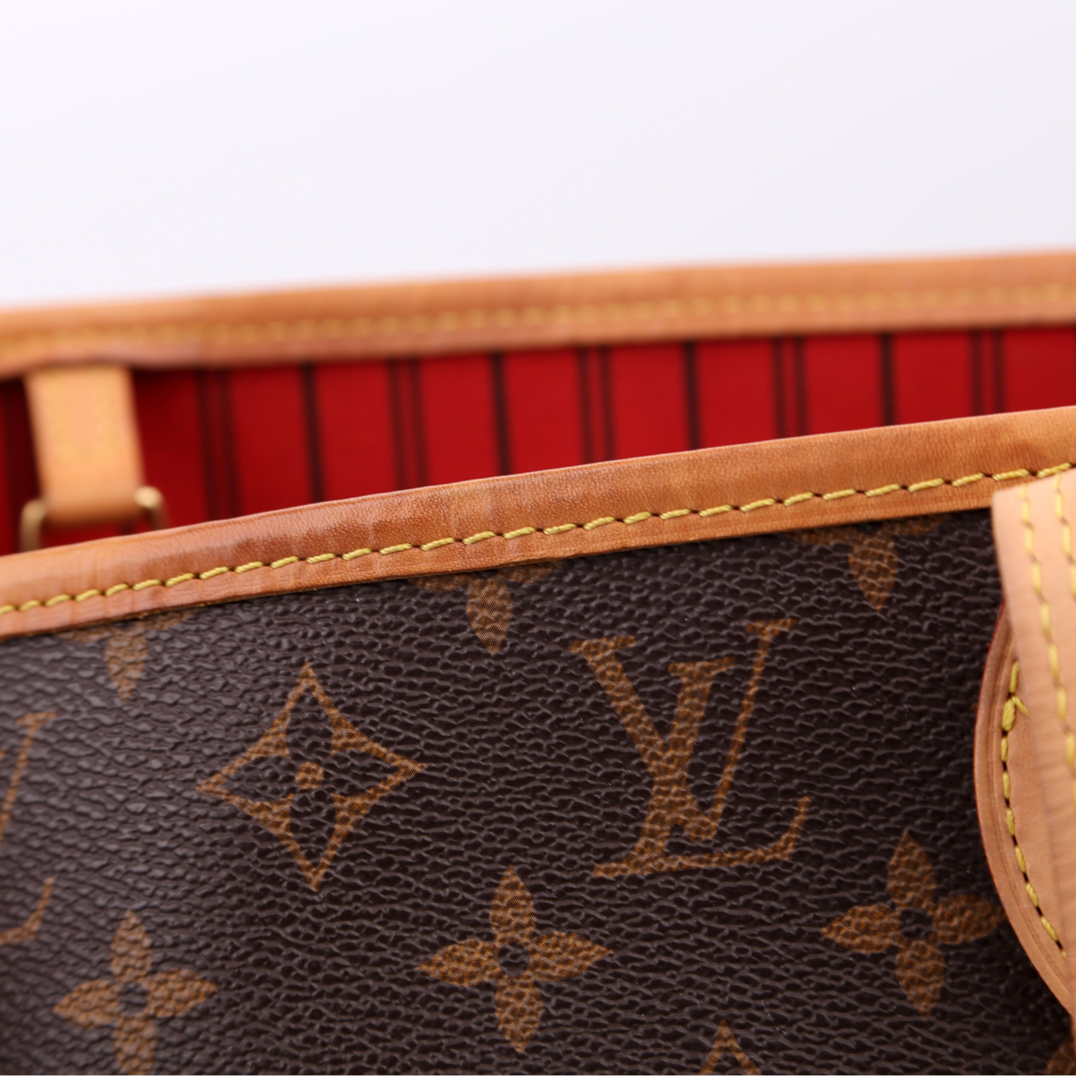 Neverfull with Wallet MM Monogram Red