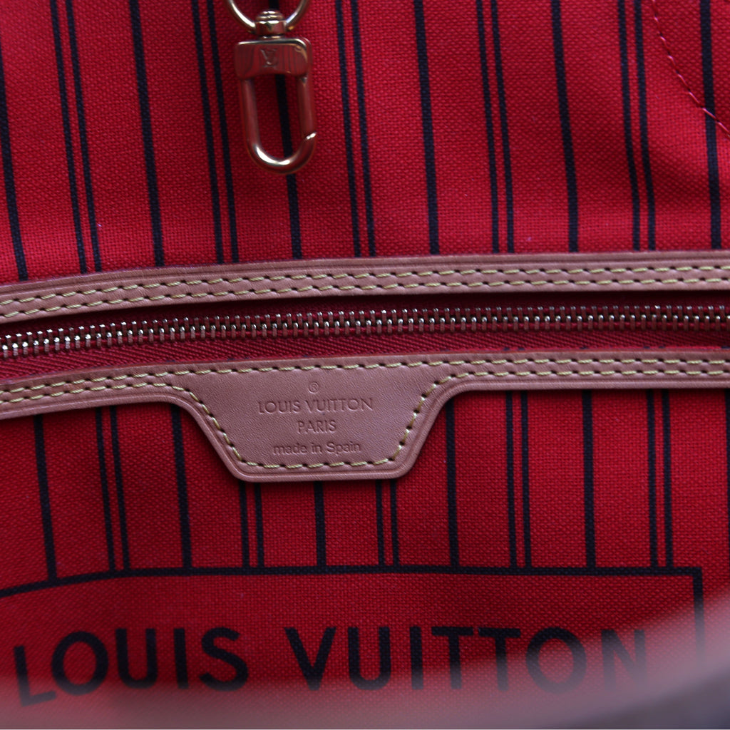 Neverfull with Wallet MM Monogram Red