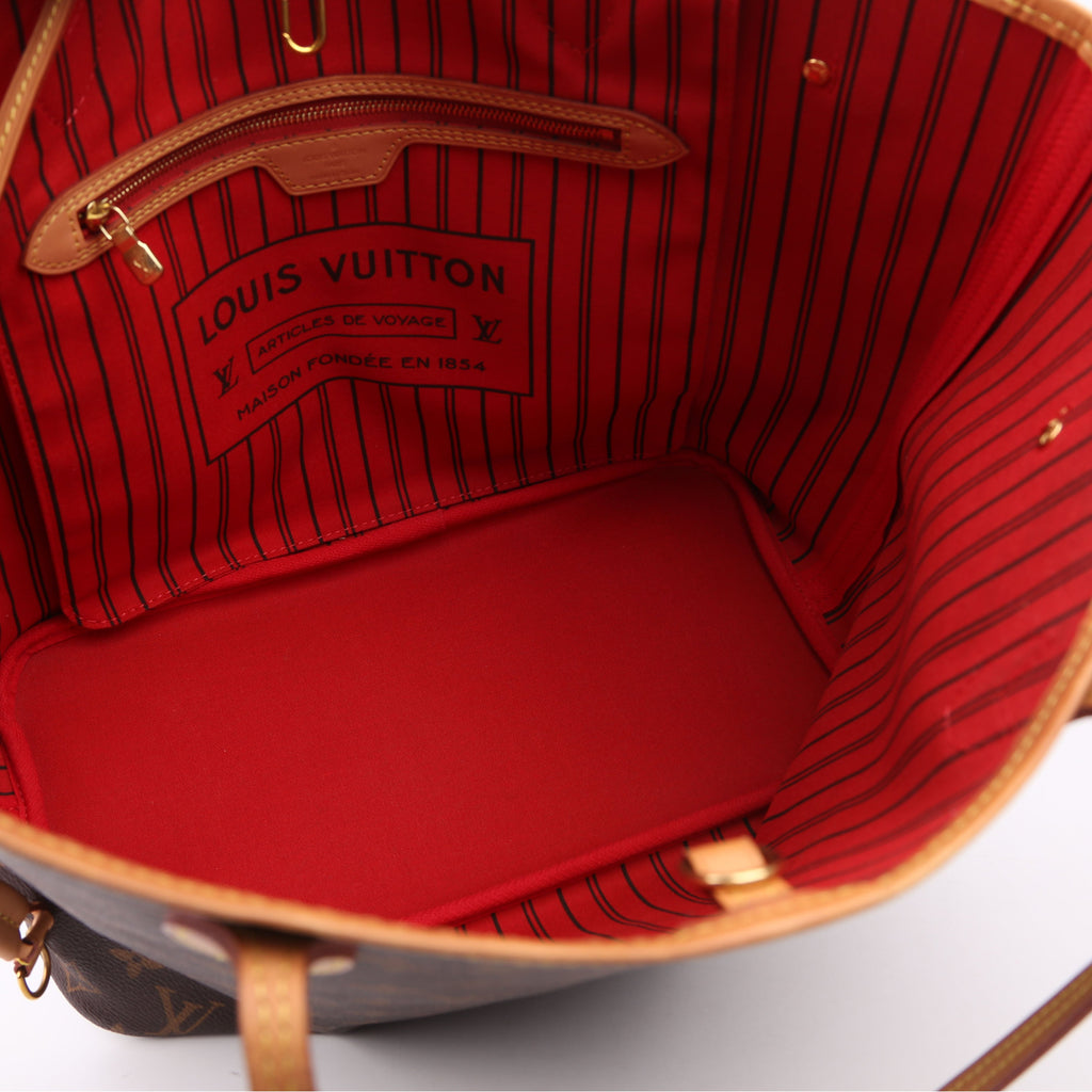Neverfull with Wallet MM Monogram Red