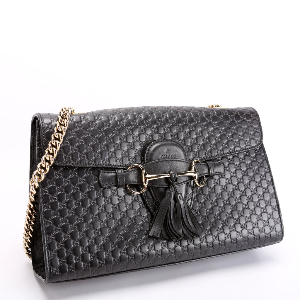 449635 Emily Micro Medium Chain Black