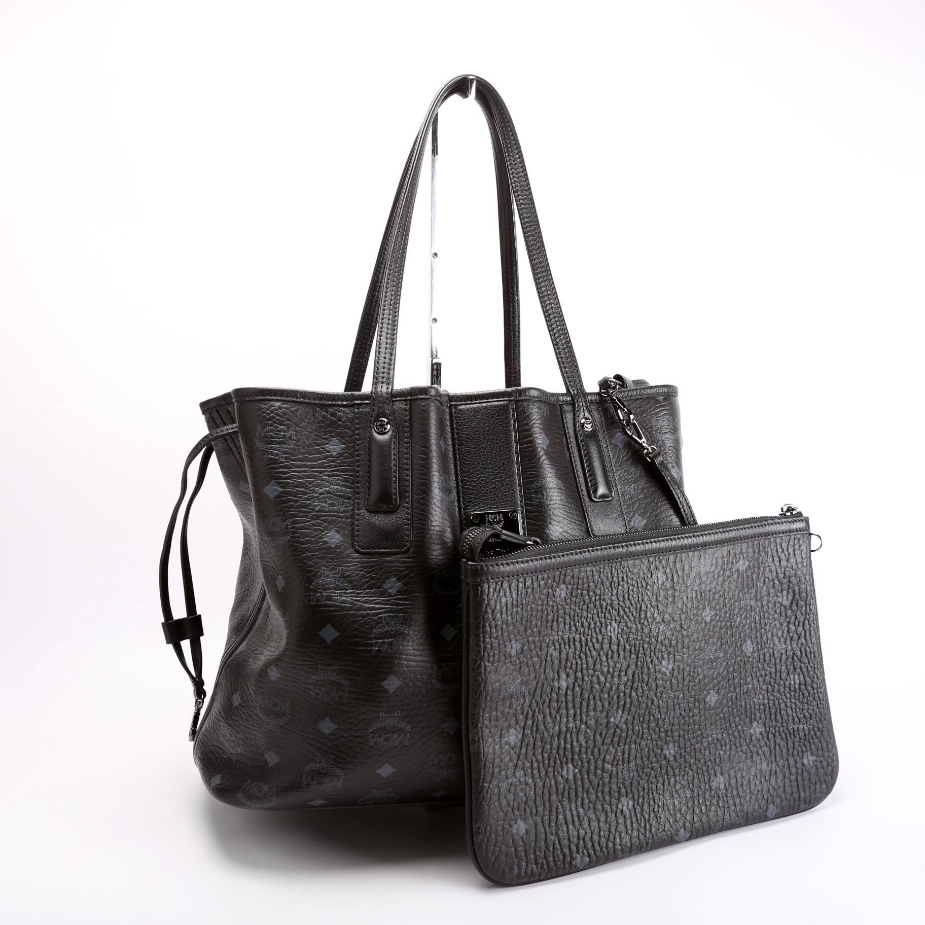 Liz Tote Reverse With Pouch Medium Black