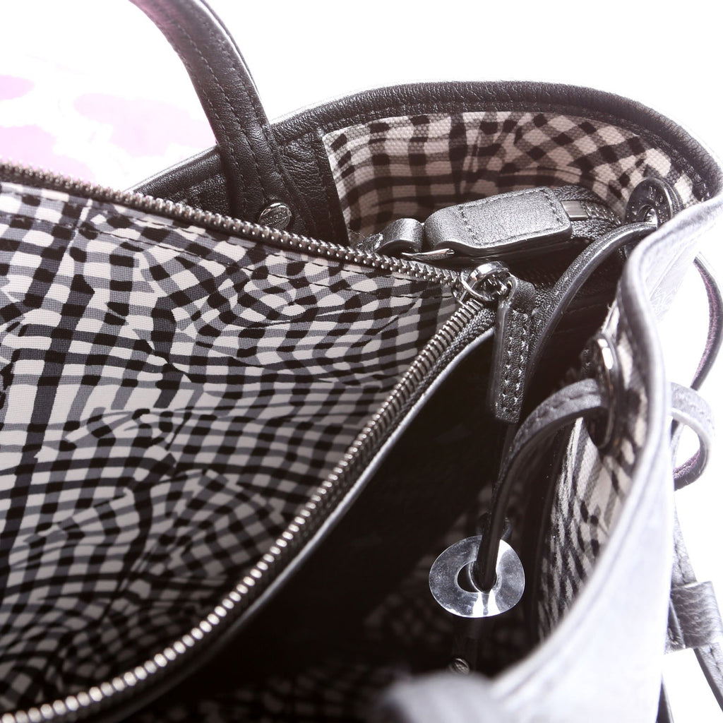 Liz Tote Reverse With Pouch Medium Black