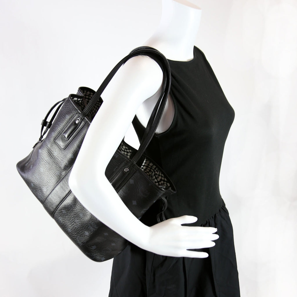 Liz Tote Reverse With Pouch Medium Black