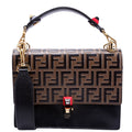 8BT283 Kan I FF Leather Shoulder Bag