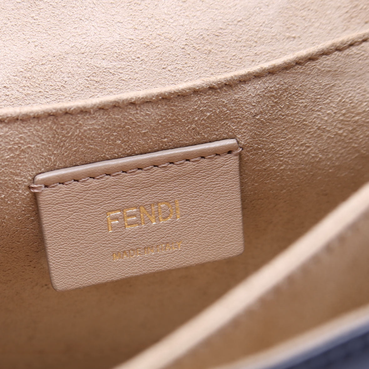 8BT283 Kan I FF Leather Shoulder Bag