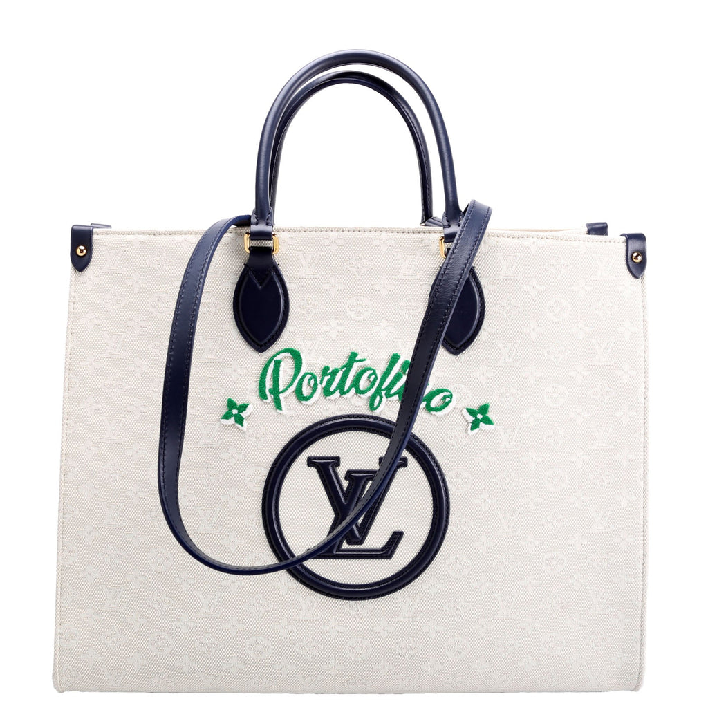 ONTHEGO GM Jacquard Embroidered Tufted Monogram Portofino