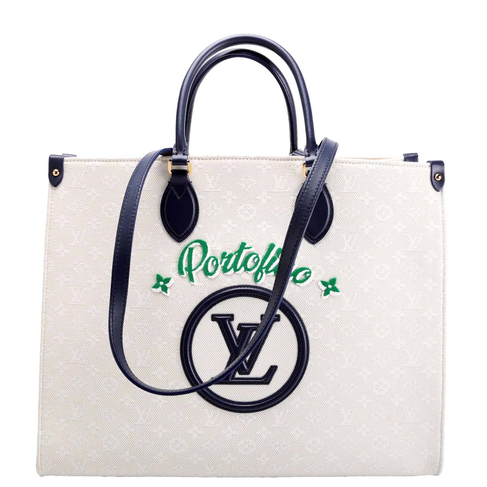 ONTHEGO GM Jacquard Embroidered Tufted Monogram Portofino