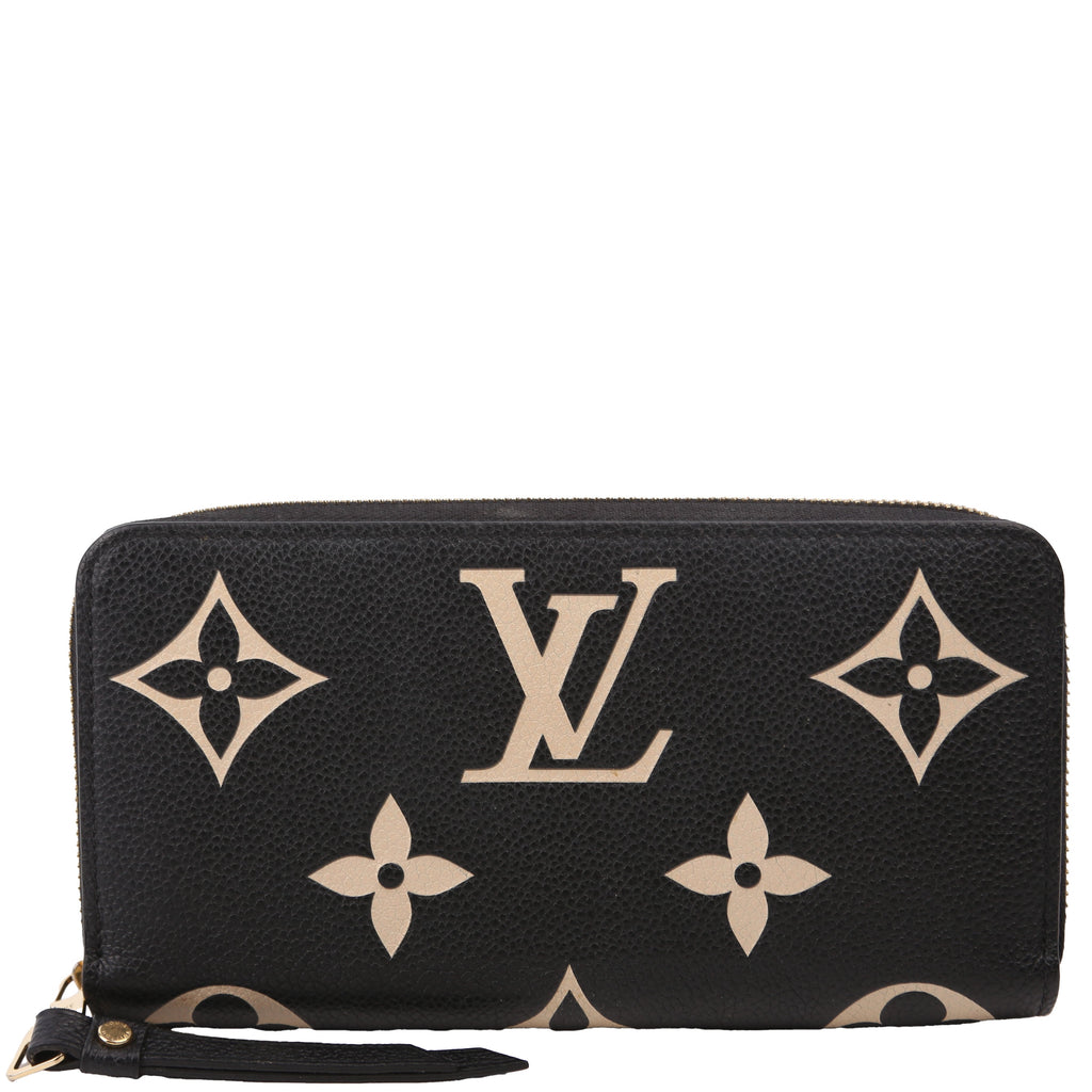 Zippy Wallet Bicolor Empreinte Black/Cream