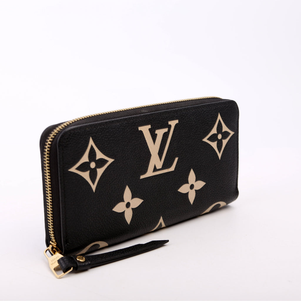 Zippy Wallet Bicolor Empreinte Black/Cream