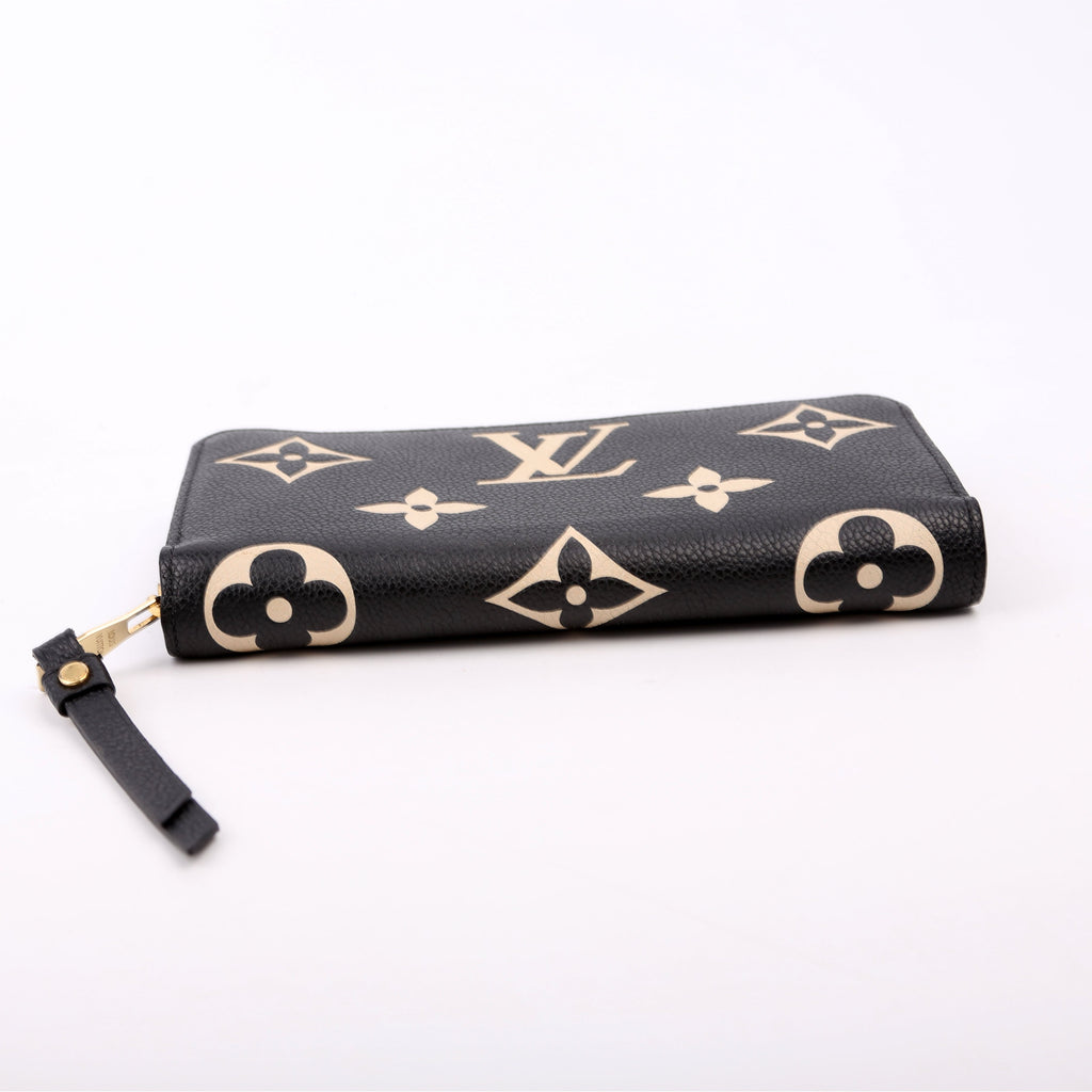 Zippy Wallet Bicolor Empreinte Black/Cream