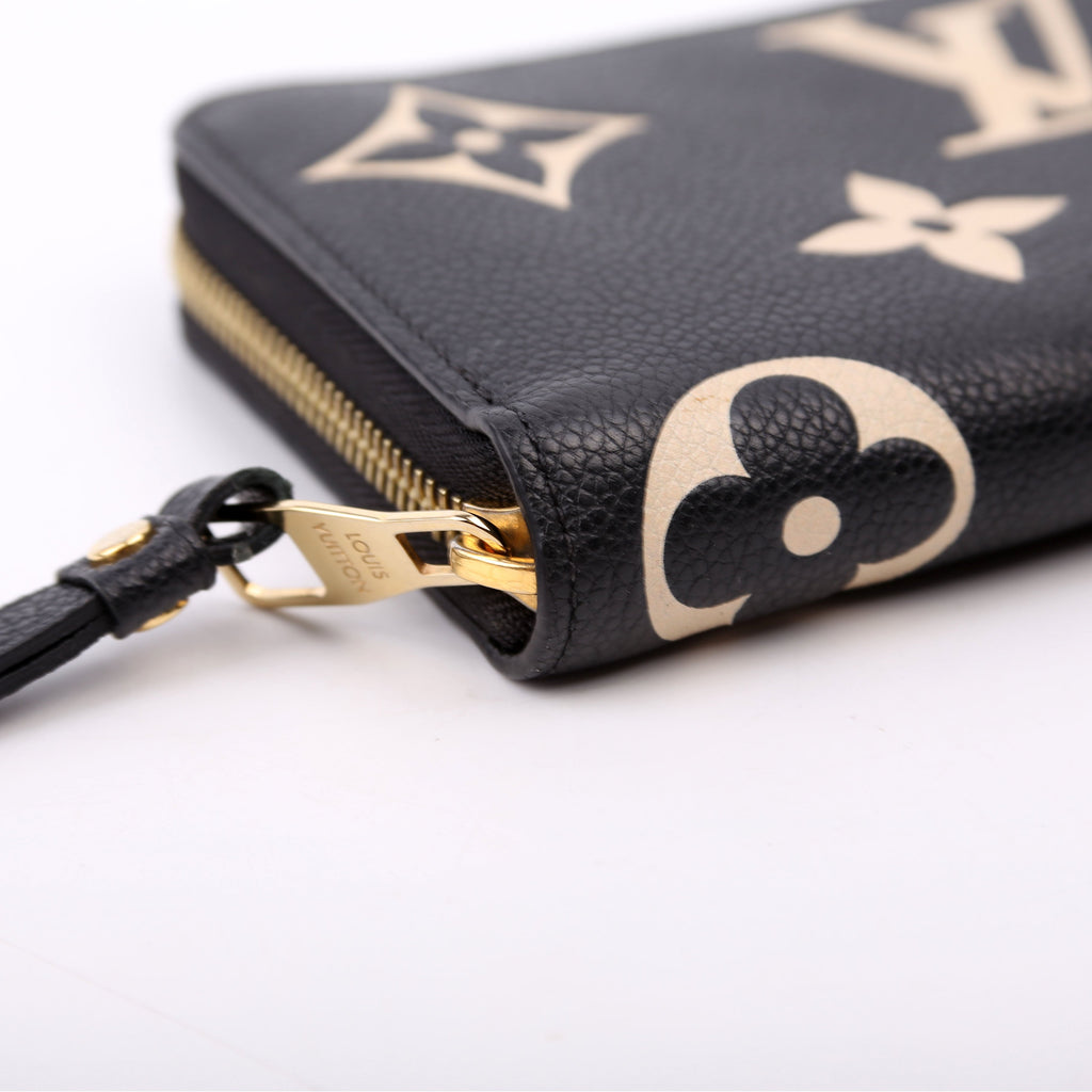 Zippy Wallet Bicolor Empreinte Black/Cream