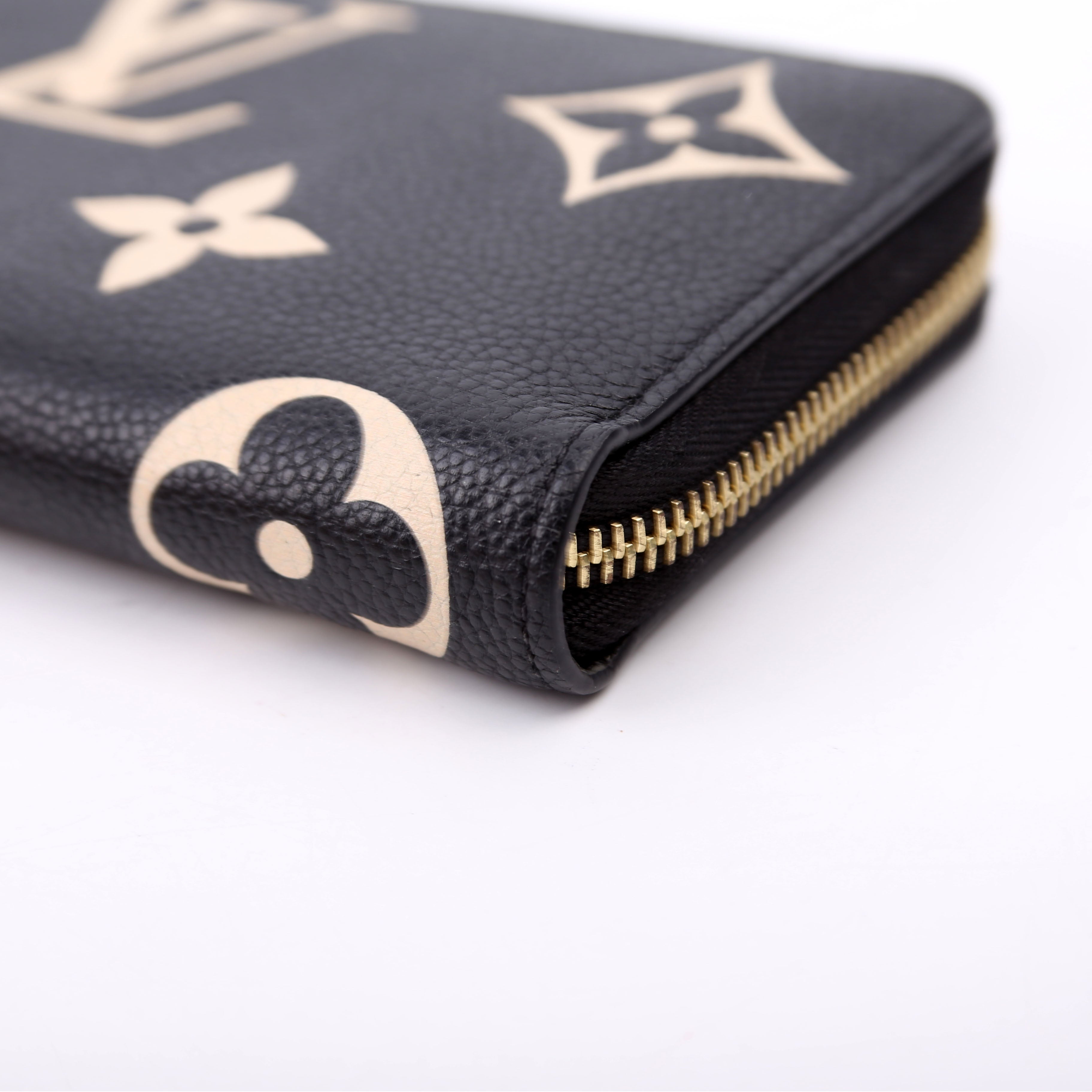 Zippy Wallet Bicolor Empreinte Black/Cream