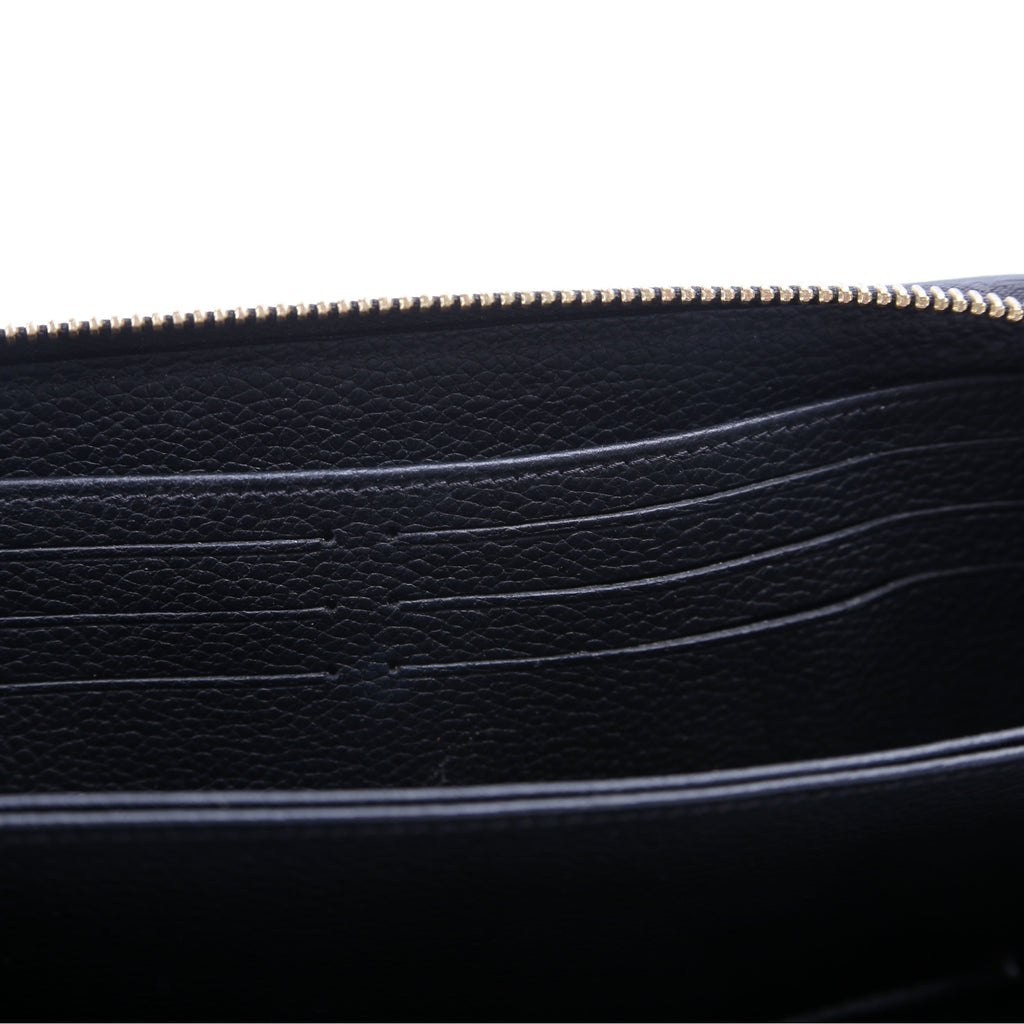 Zippy Wallet Bicolor Empreinte Black/Cream