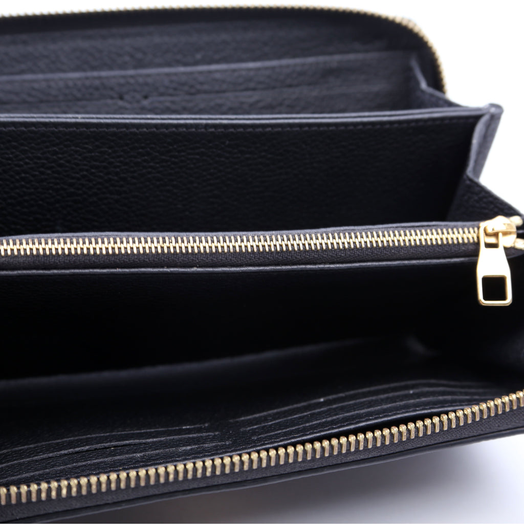 Zippy Wallet Bicolor Empreinte Black/Cream