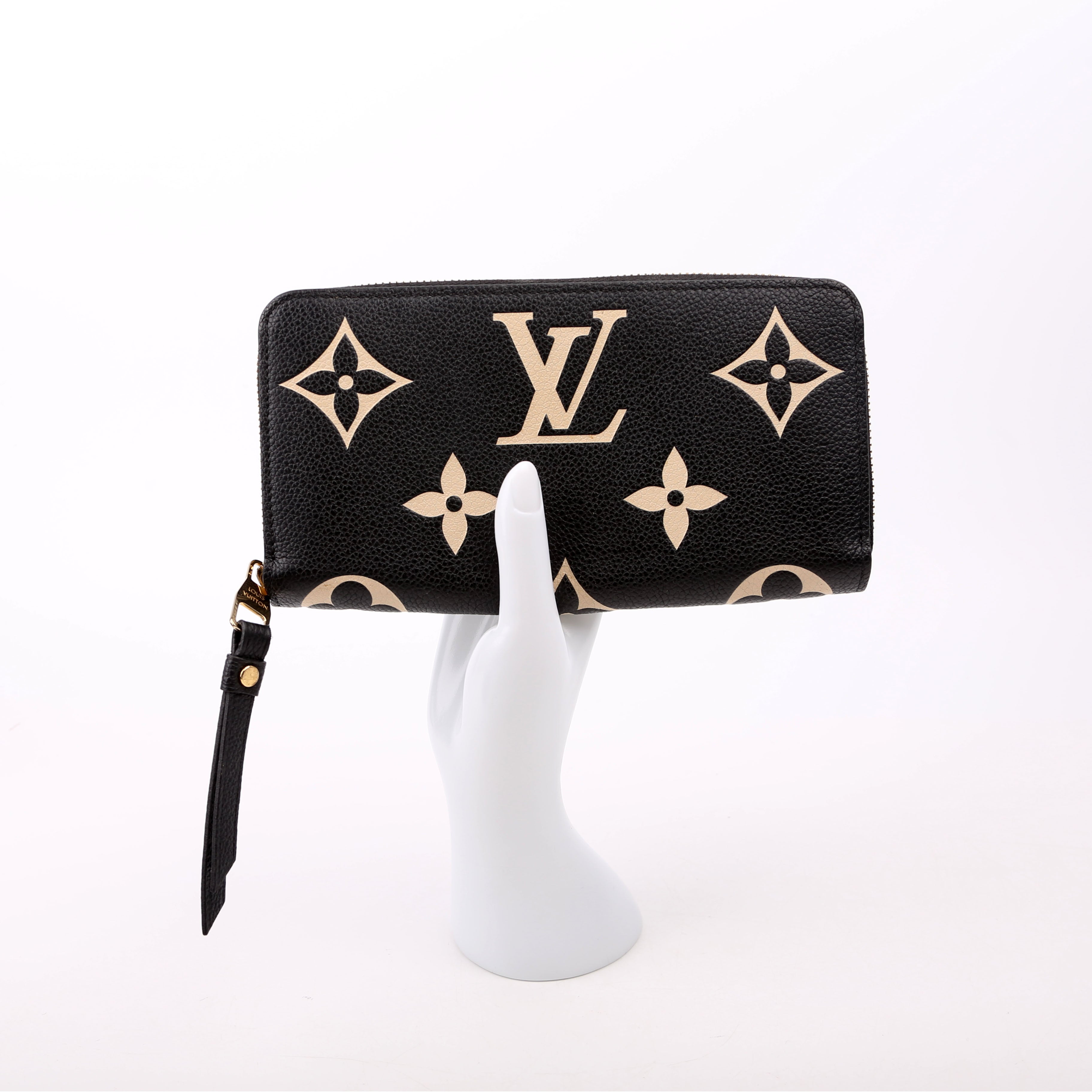 Zippy Wallet Bicolor Empreinte Black/Cream