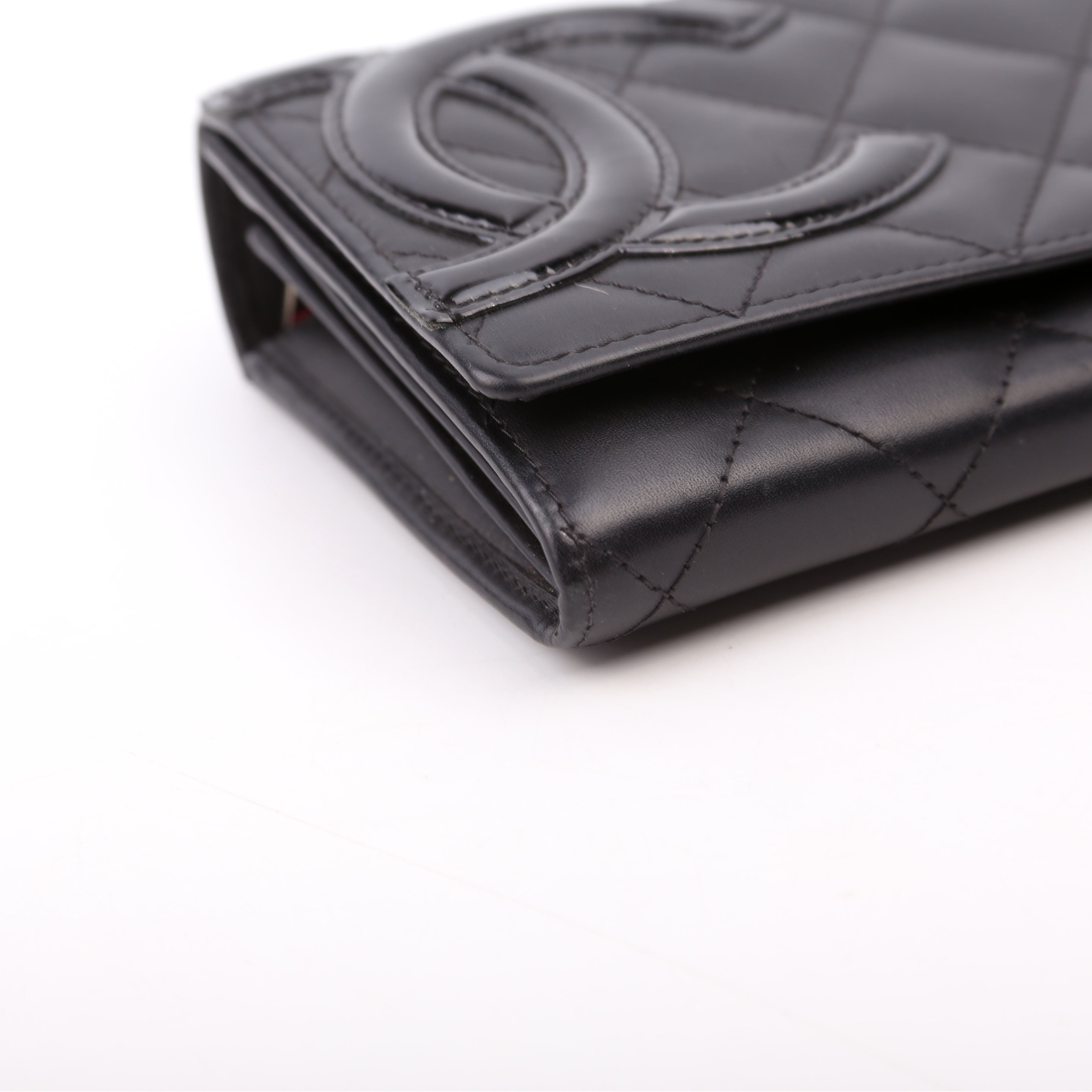 Cambon Ligne Long Flap Wallet Black