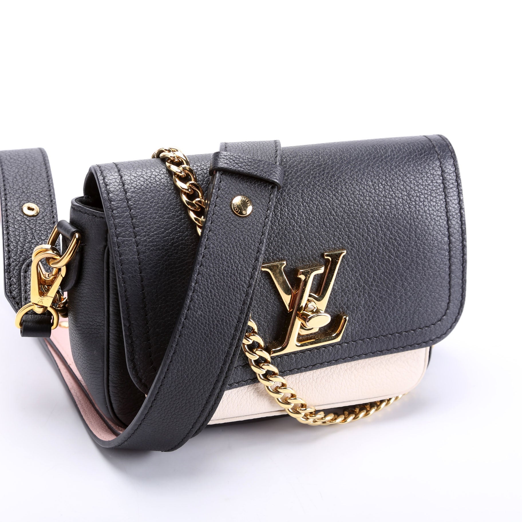 Lockme Tender Supple Calfskin Black/Cream