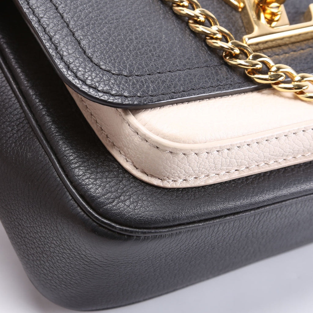 Lockme Tender Supple Calfskin Black/Cream