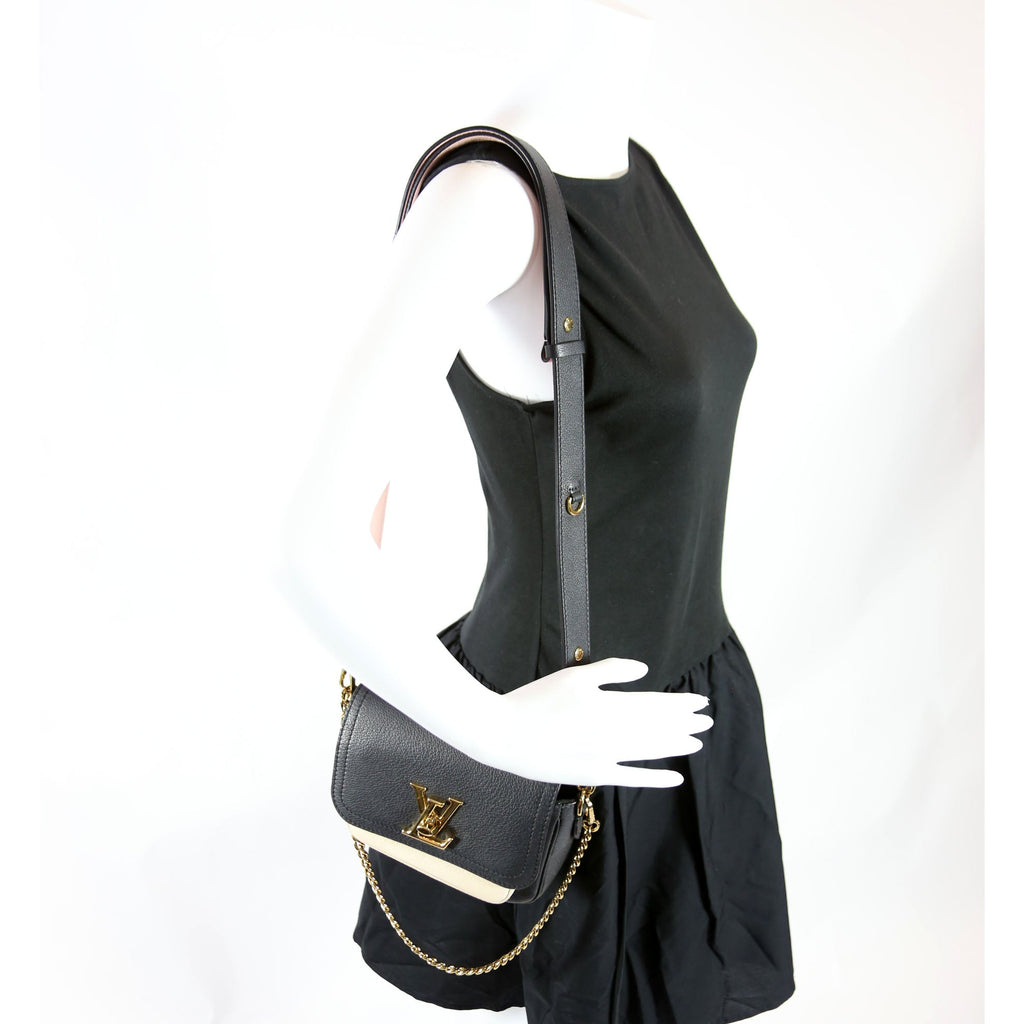 Lockme Tender Supple Calfskin Black/Cream