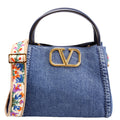 Alltime Medium Denim With Embroidered Strap Blue/Multicolor