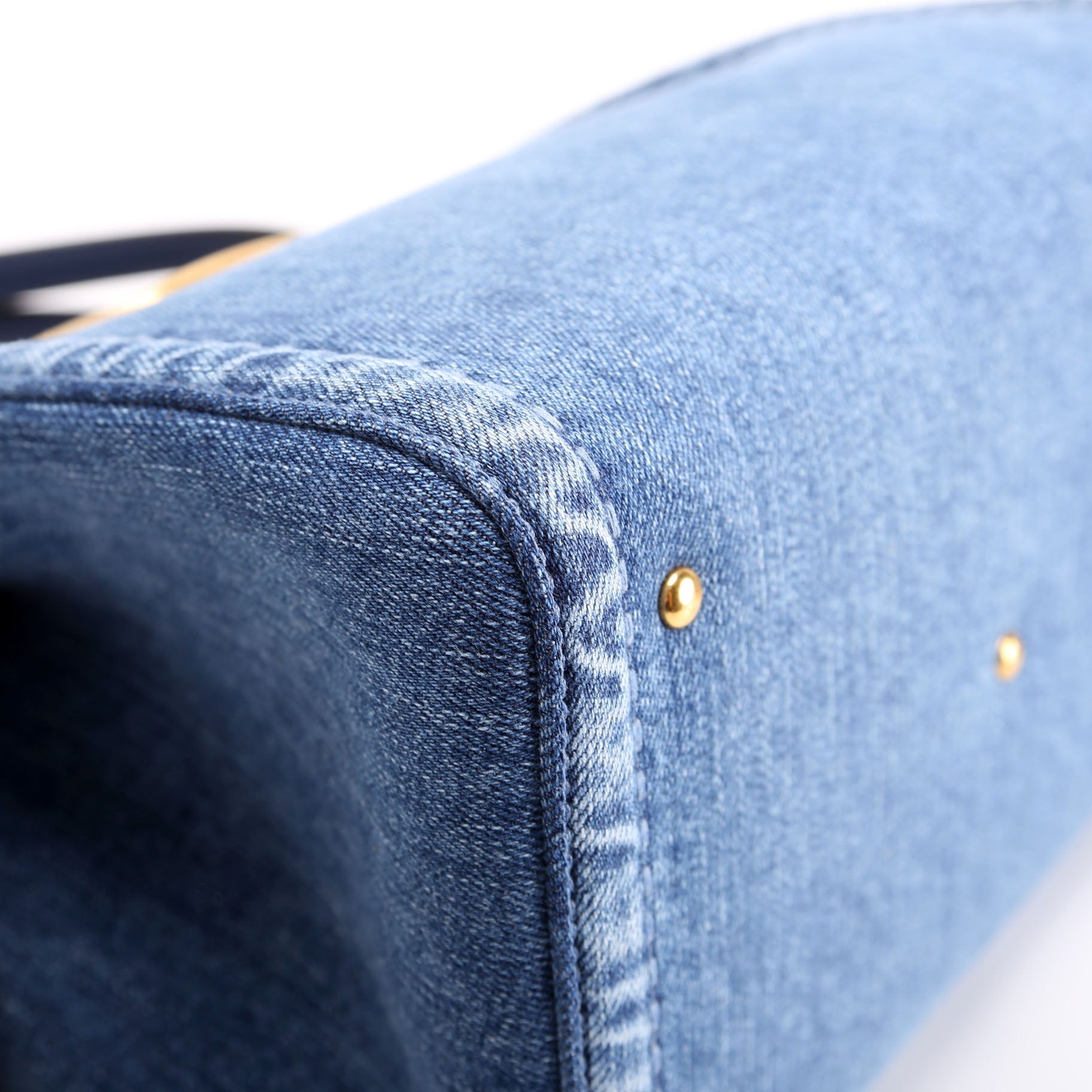 Alltime Medium Denim With Embroidered Strap Blue/Multicolor