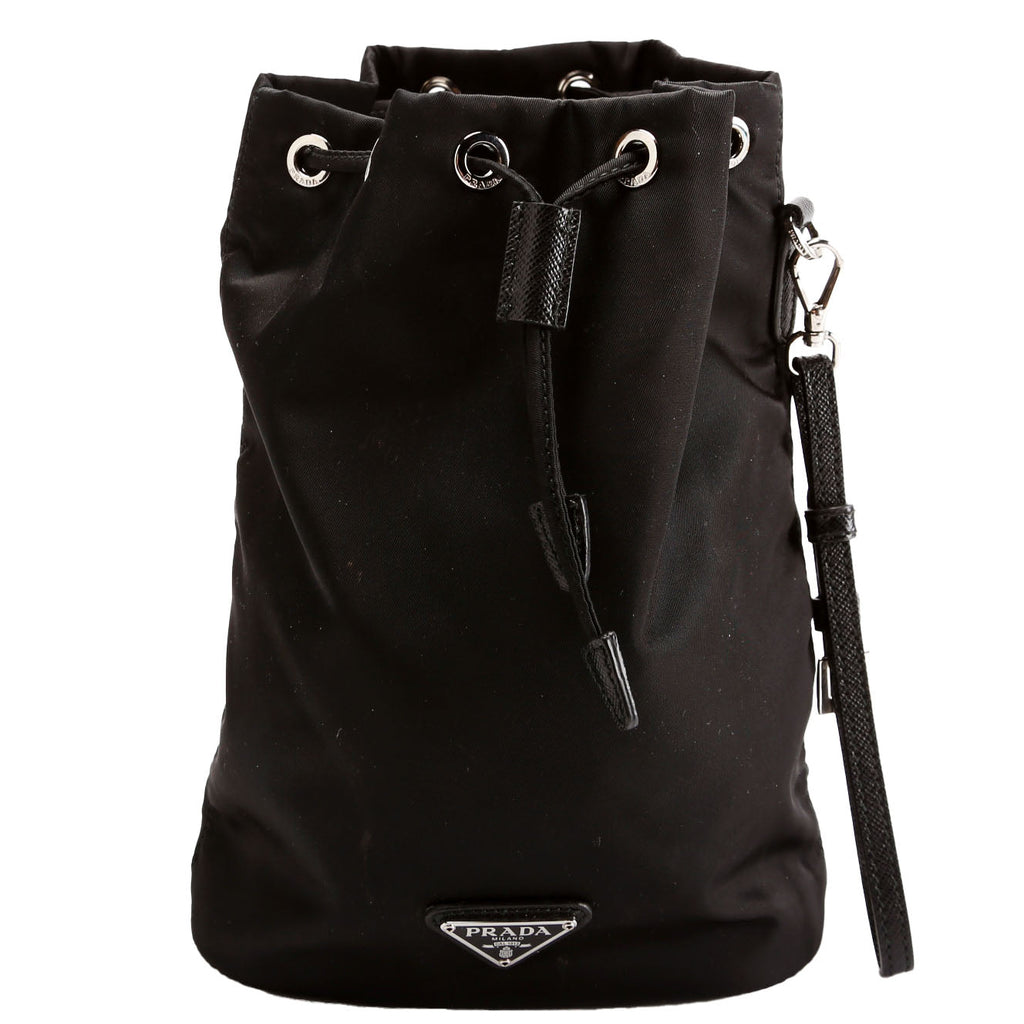 Prada 1NS369 Re-Nylon Drawstring Pouch Black