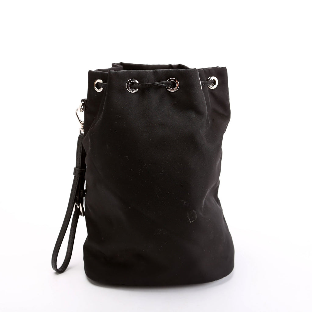 Prada 1NS369 Re-Nylon Drawstring Pouch Black