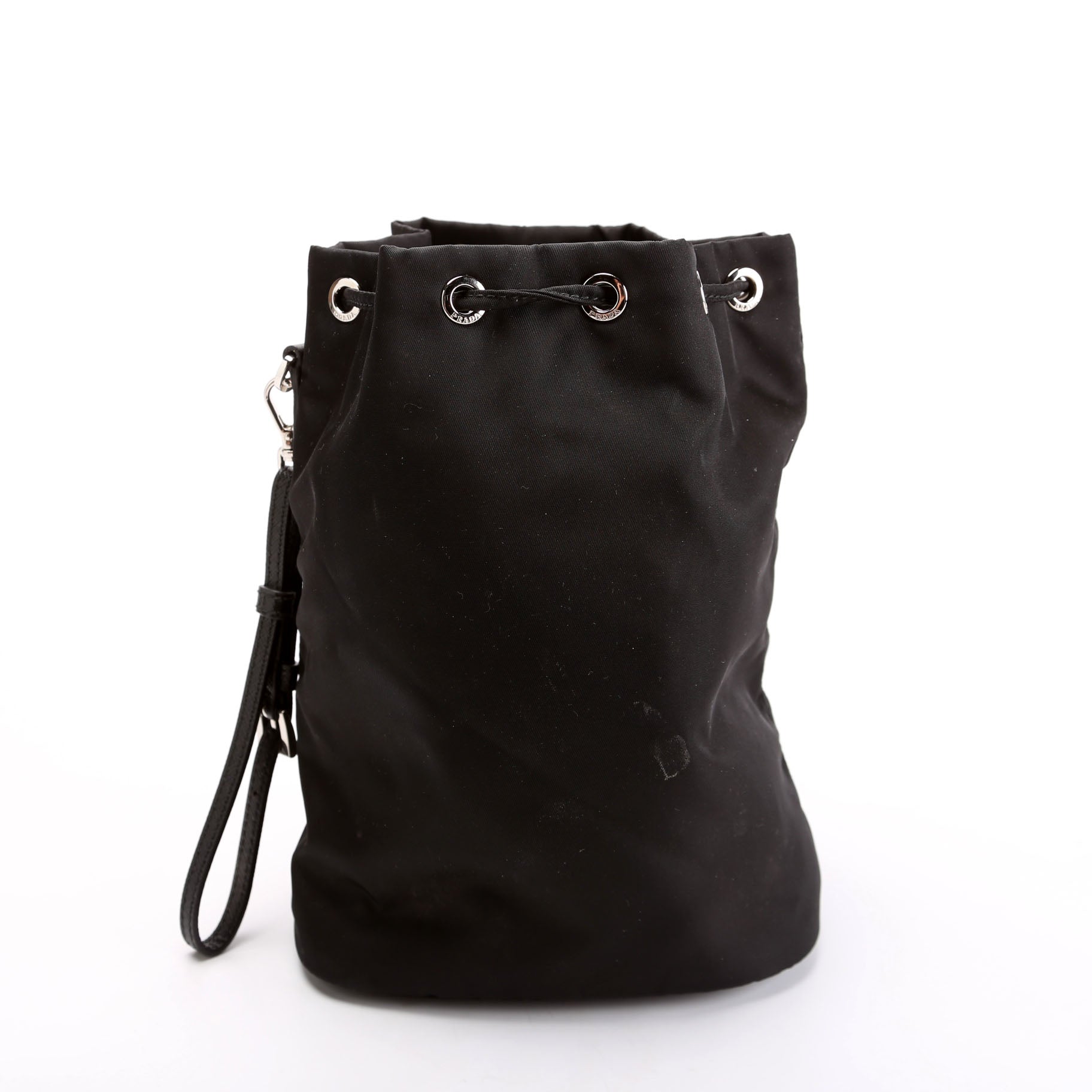 Prada 1NS369 Re-Nylon Drawstring Pouch Black