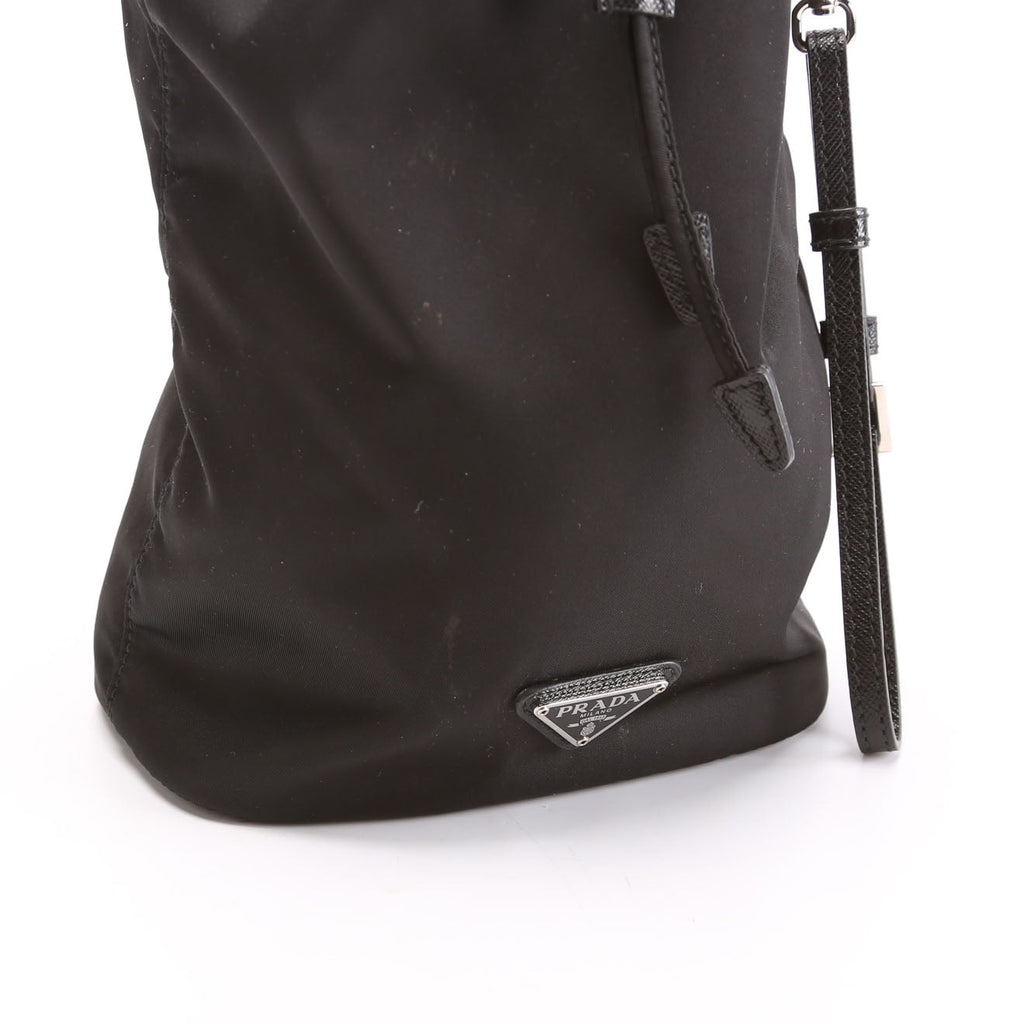 Prada 1NS369 Re-Nylon Drawstring Pouch Black