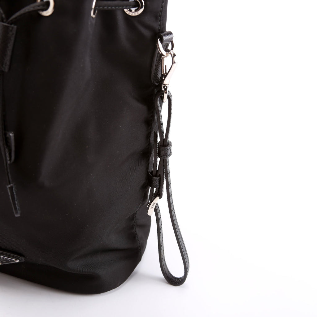 Prada 1NS369 Re-Nylon Drawstring Pouch Black