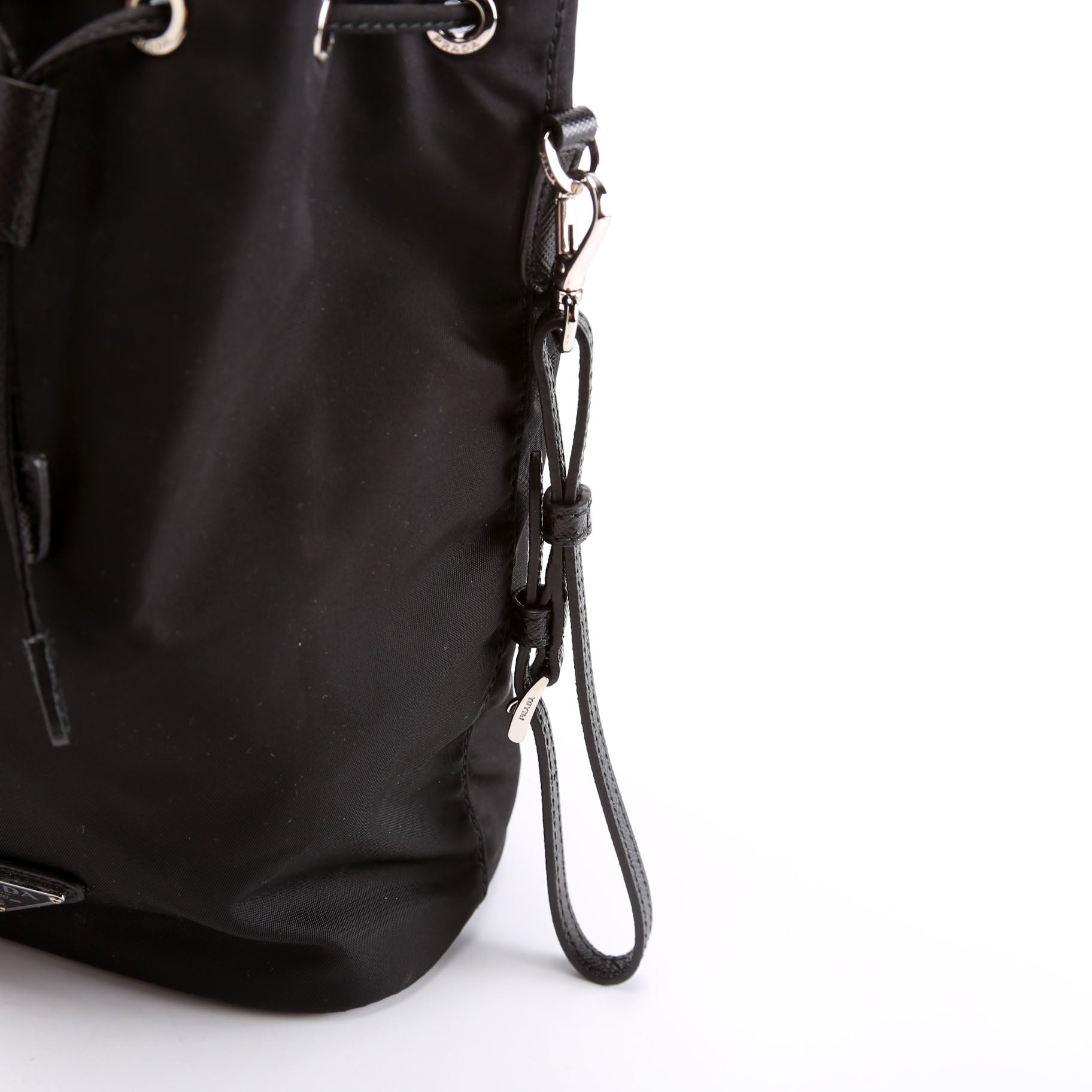Prada 1NS369 Re-Nylon Drawstring Pouch Black