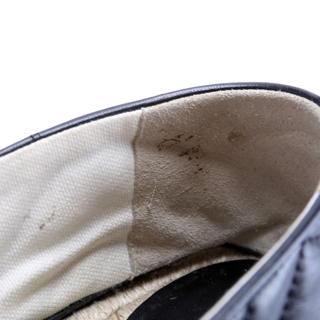 GG Marmont Espadrille Size 41.5 Black