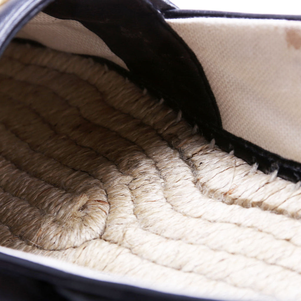 GG Marmont Espadrille Size 41.5 Black