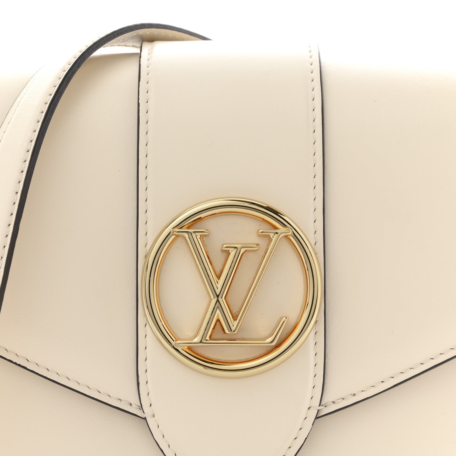 Louis Vuitton Smooth Calfskin LV Pont 9 Cream