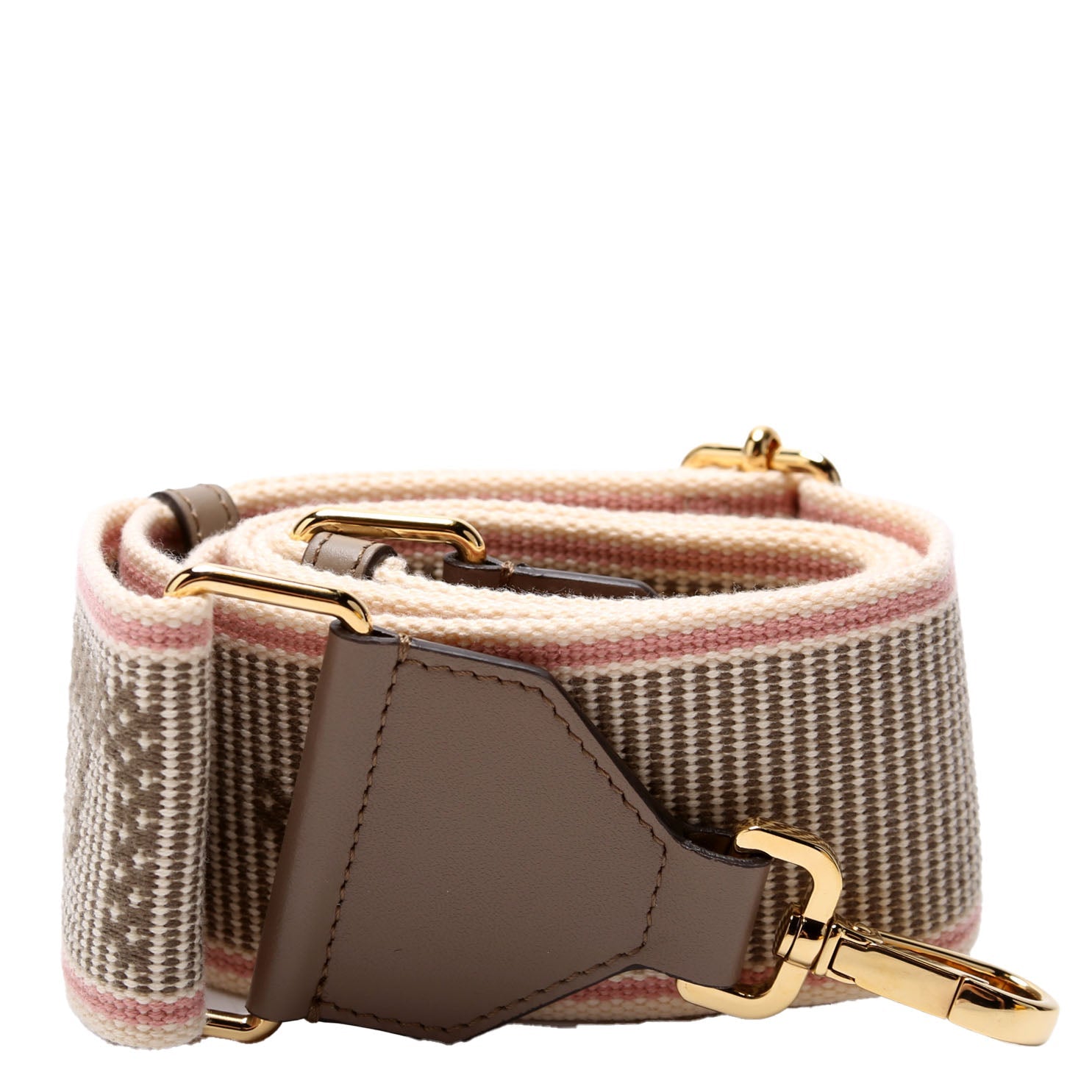 Strap You Ribbon Strap 8AV134 Taupe/Pink
