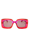 GG1718S Square Transparent Sunglasses Pink/Red