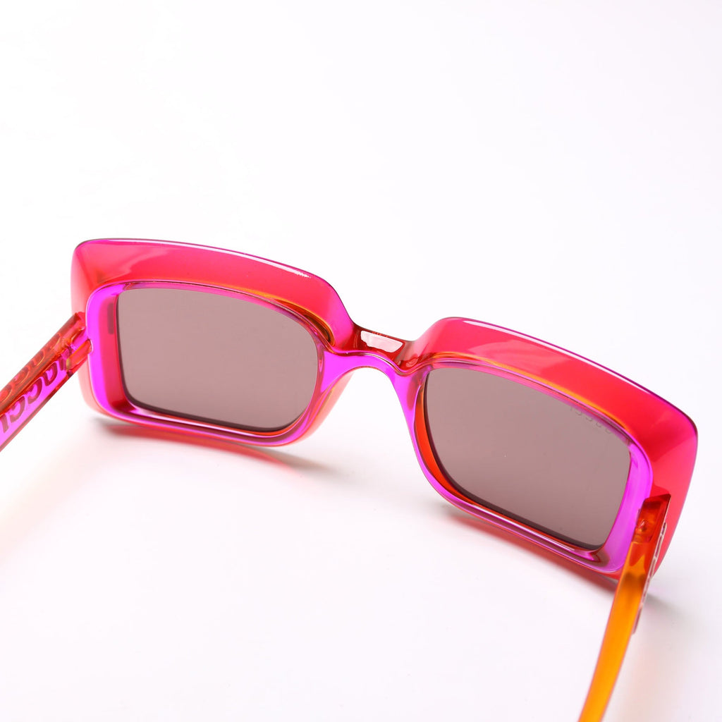 GG1718S Square Transparent Sunglasses Pink/Red