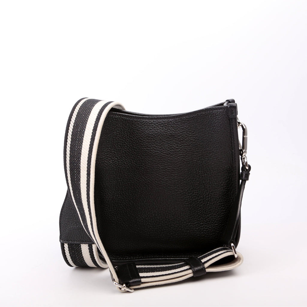 1BH191 Leather Mini Shoulder Bag Black