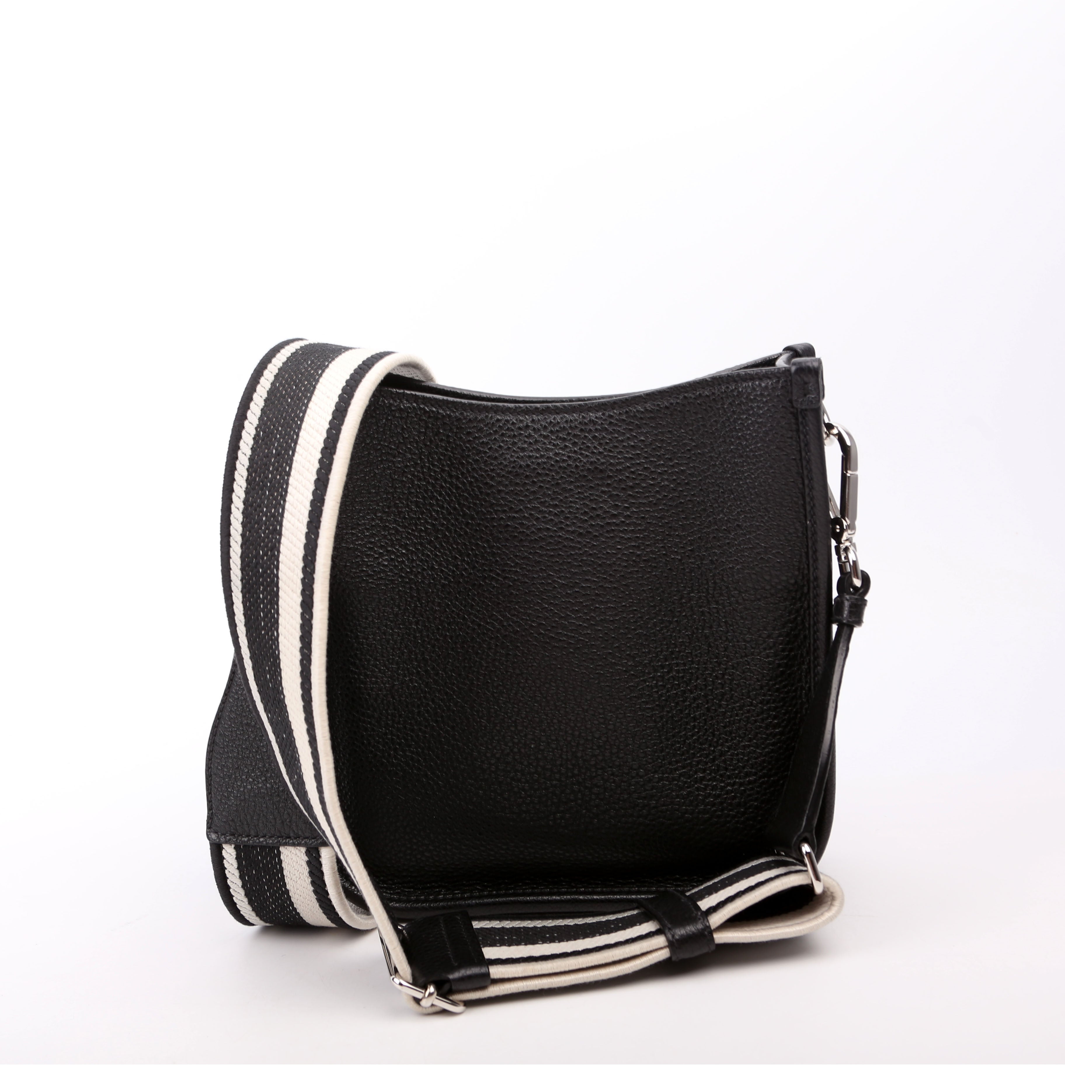 1BH191 Leather Mini Shoulder Bag Black