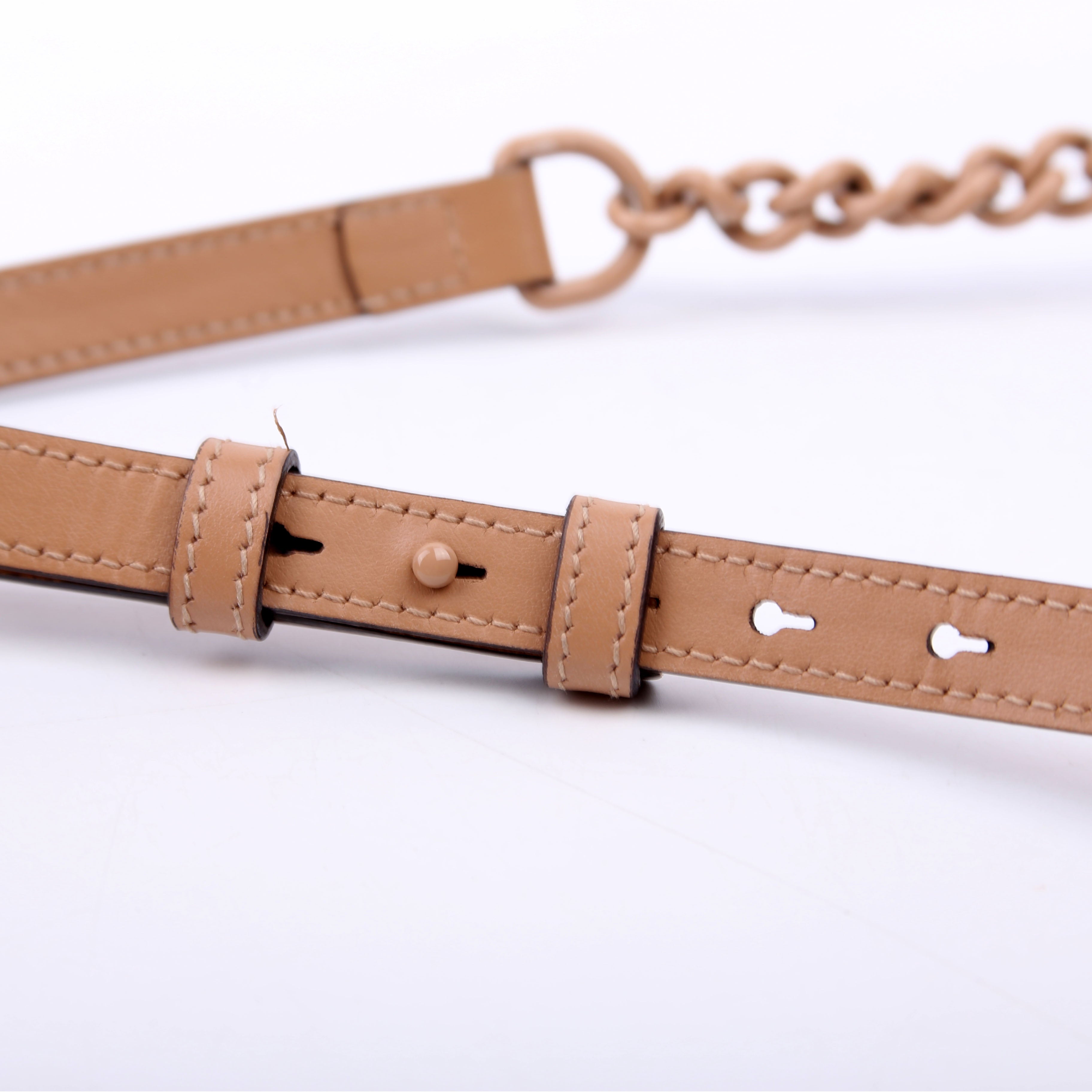 447632 Marmont Small Leather Camera Tan
