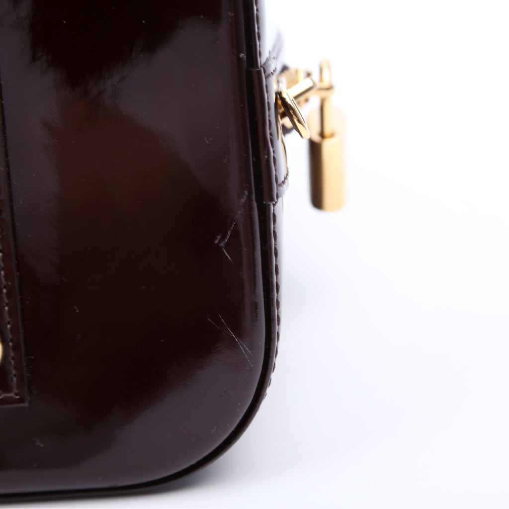 Alma PM Vernis Burgundy