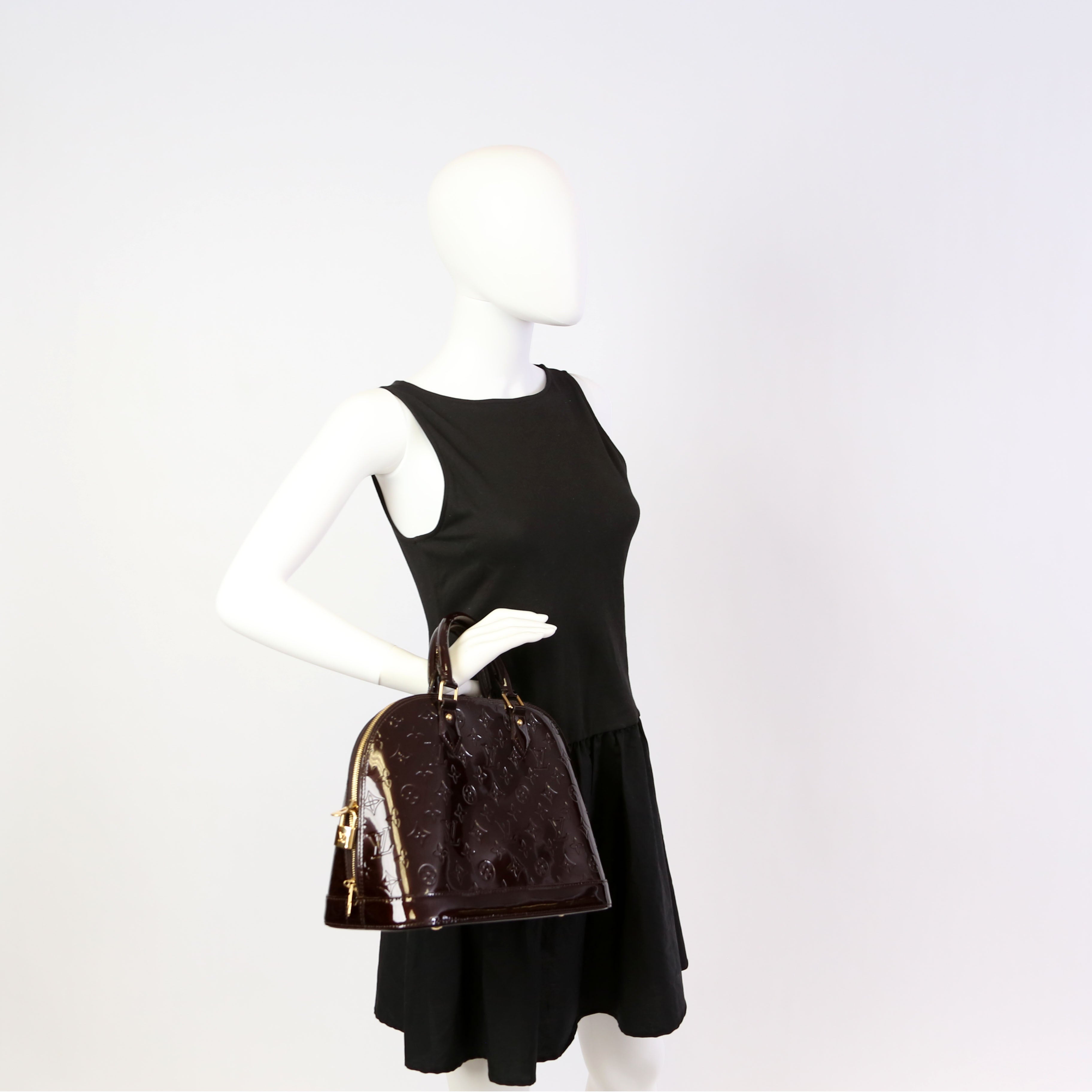 Alma PM Vernis Burgundy