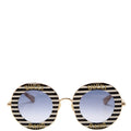 GG0113S Striped Round Sunglasses