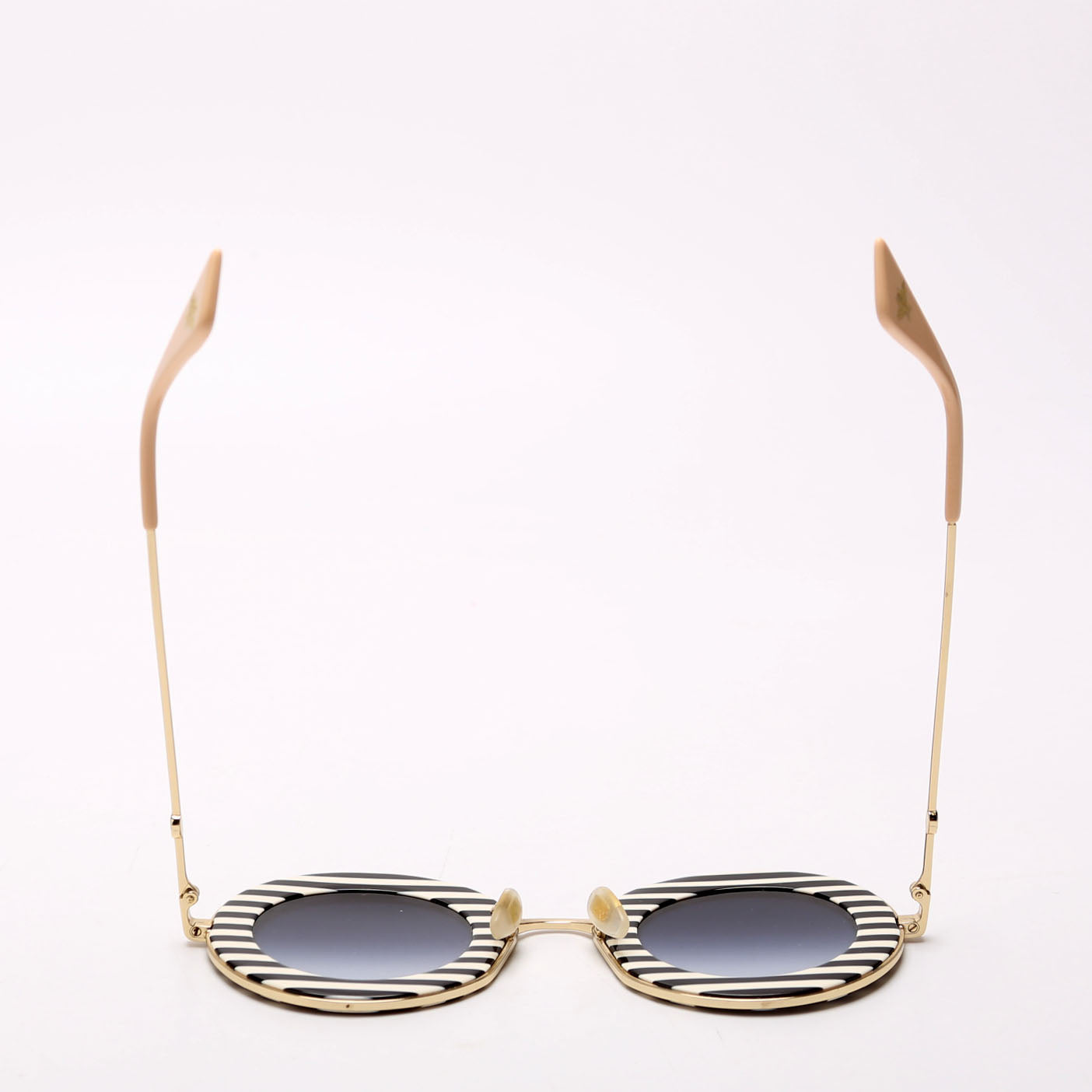 GG0113S Striped Round Sunglasses
