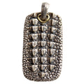 Alligator Dog Tag Pendant Only Necklace 925