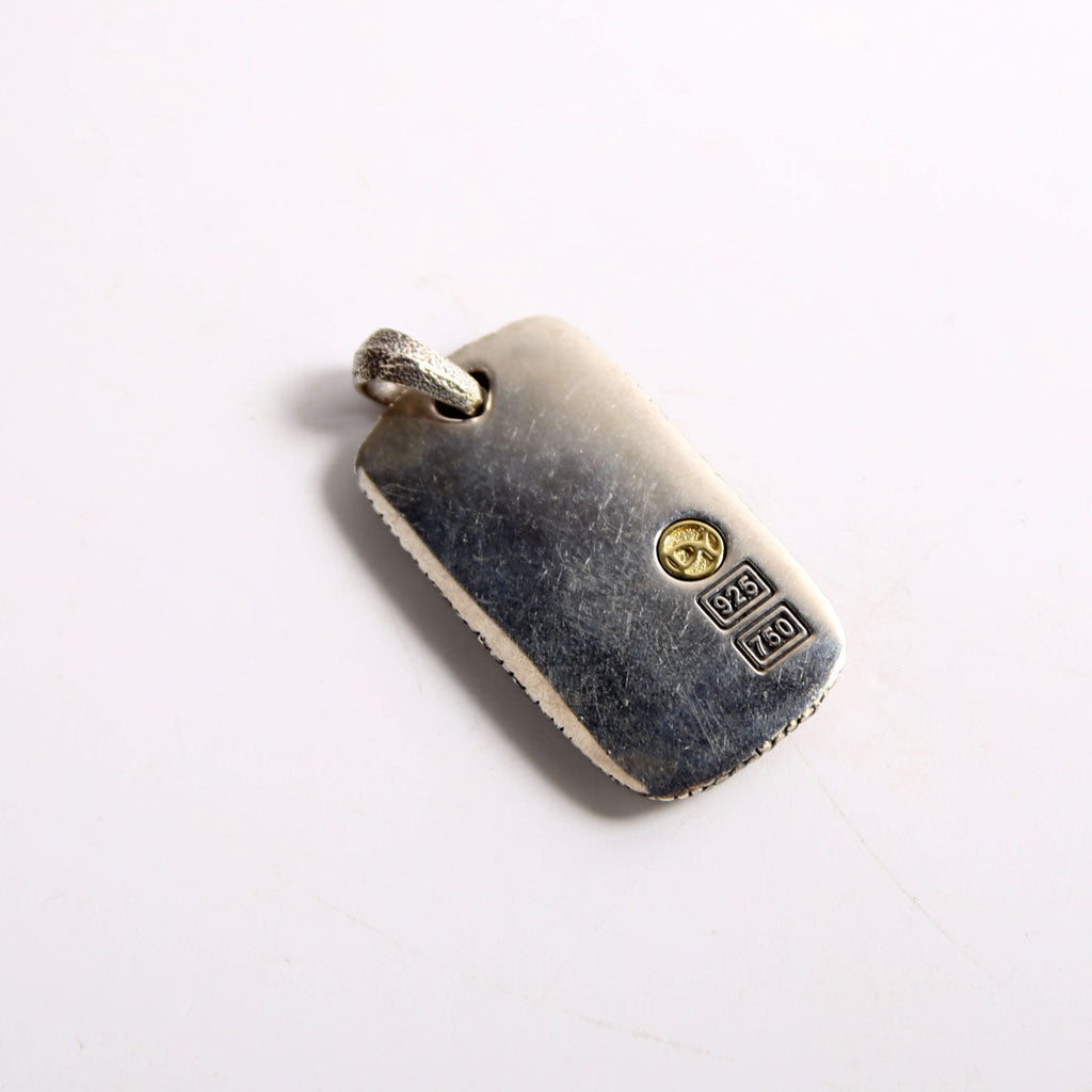 Alligator Dog Tag Pendant Only Necklace 925