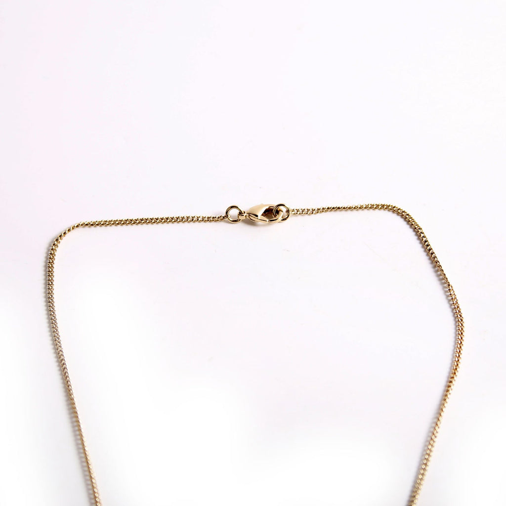 Clear Resin And Pearl CC Pendant Necklace Pearl/Gold