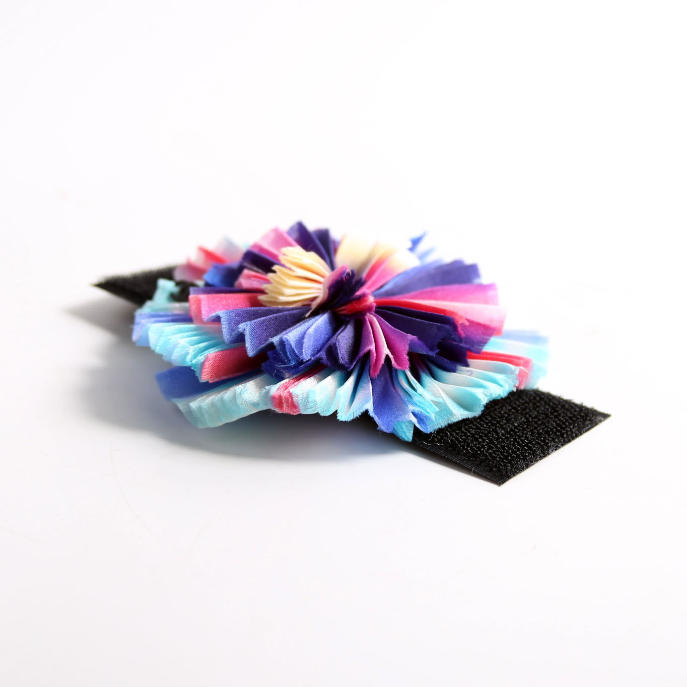 Camellia Chiffon/Velcro Brooch Multicolor