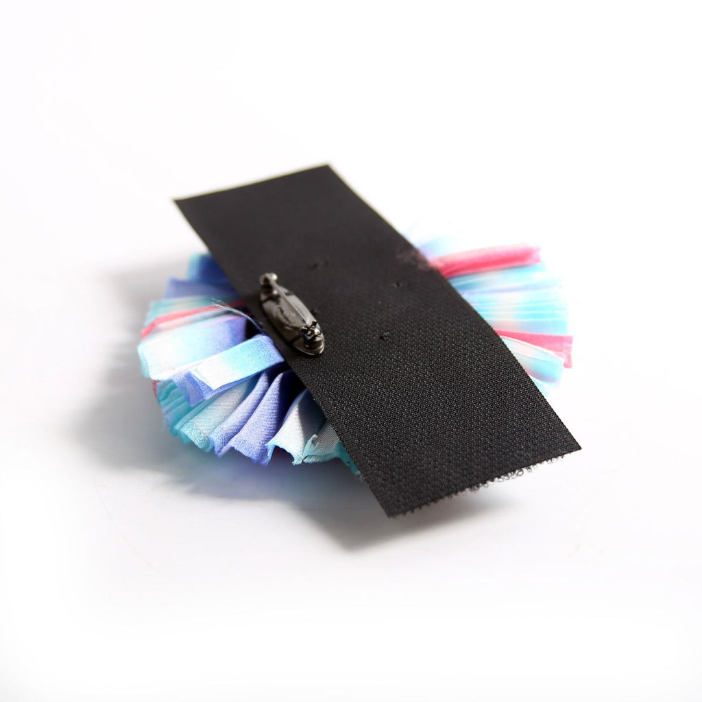 Camellia Chiffon/Velcro Brooch Multicolor
